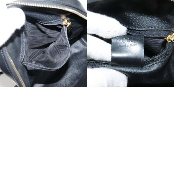 CELINE Macadam Canvas Backpack Pvc Leather Black Silver - Picture 13 of 13